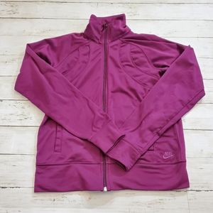 Nike retro zip up track jacket fuchsia